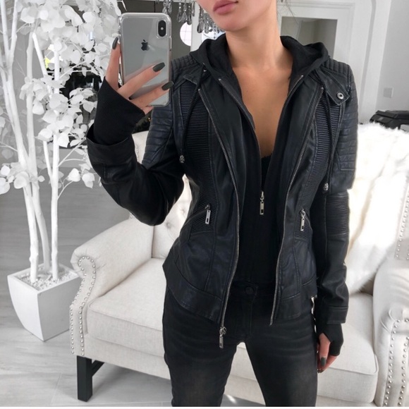 ekattire Jackets & Blazers - NWT ekAttire Vander Black Vegan Leather Jacket